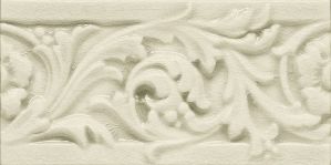 Плитка глазурованный глянцевый Blossom Border Ivory 15Х7.5