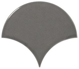 Плитка глазурованный глянцевый Fan Dark Grey 10.6Х12
