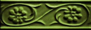 Плитка глазурованный глянцевый Petalos Verde Vic 15Х5